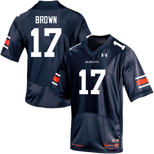 Auburn Tigers Men's Camden Brown #17 Navy Under Armour Stitched College 2022 NCAA Authentic Football Jersey FPU6674CS